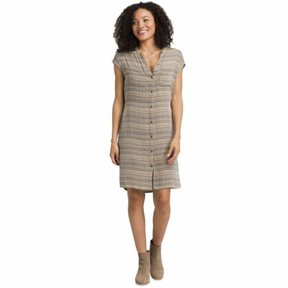 NWT Prana Buenos Dias Dress in Cargo Green